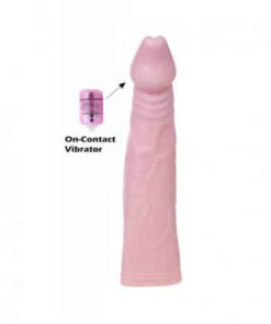 BAILE Solid Head Vibrating On-contact Control Vibrator Reusable Condom