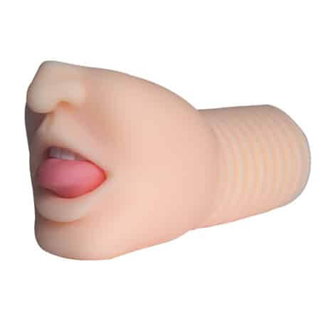 Oral Sex Blowjob Masturbation Cup with Teeth Tongue Realistic Pocket Pussy