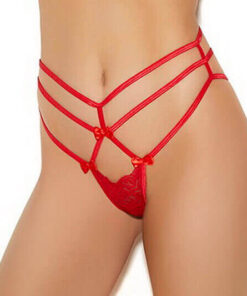 Triple Lace Strapped G-String